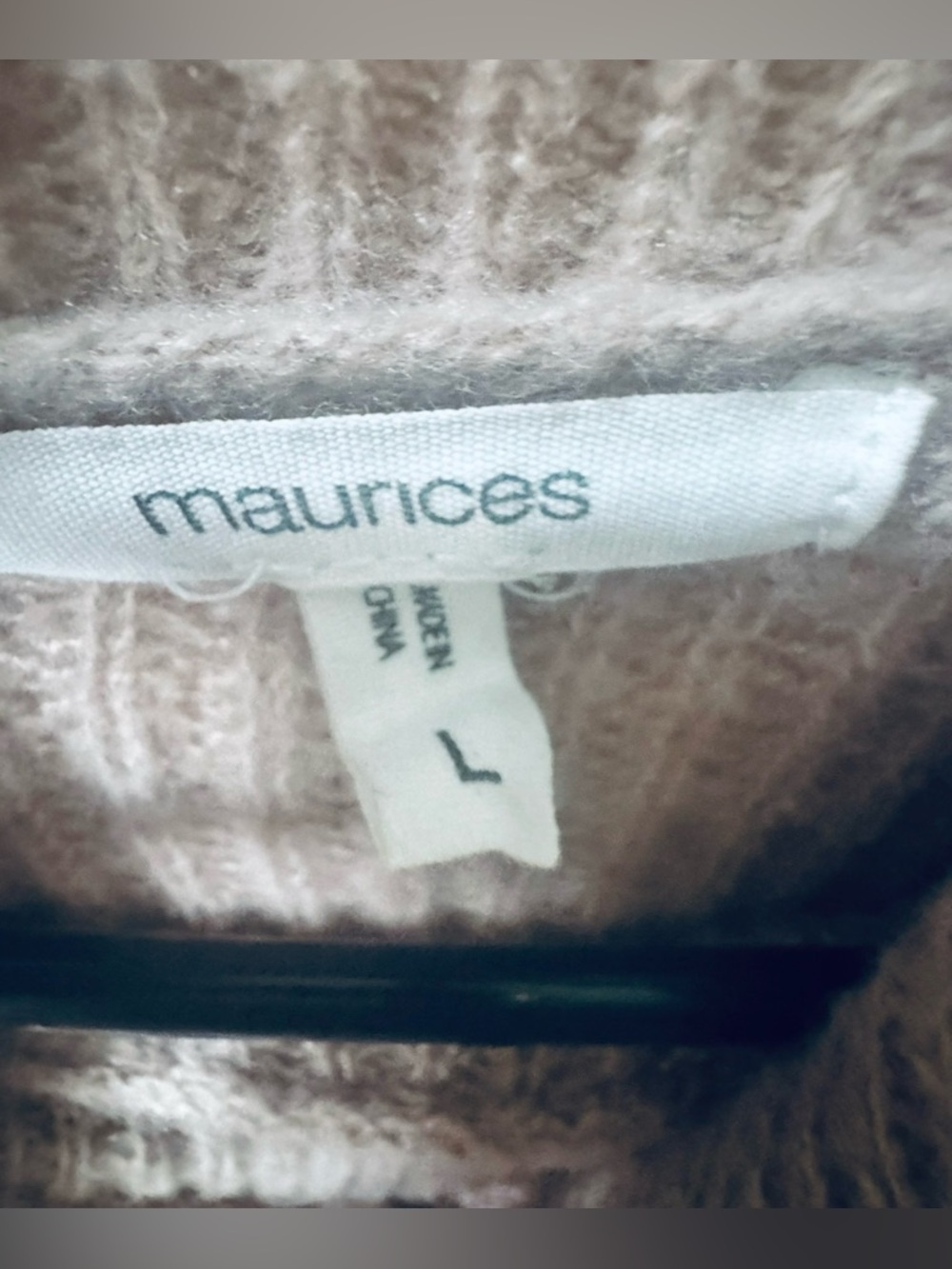 Maurices Brand Cozy Knit Oversized Turtleneck Sweater | Size Large - Picture 3 of 4